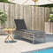 vidaXL - Ligbed - met - kussen - poly - rattan - lichtgrijs
