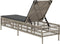 vidaXL - Ligbed - met - kussen - poly - rattan - lichtgrijs
