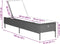 vidaXL - Ligbed - met - kussen - poly - rattan - lichtgrijs