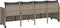 vidaXL - Ligbed - met - kussen poly - rattan - lichtgrijs