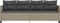 vidaXL - Ligbed - met - kussen poly - rattan - lichtgrijs