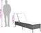 vidaXL - Ligbed - met - kussen - poly - rattan - lichtgrijs