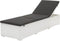 vidaXL - Ligbed - met - kussen - poly - rattan - wit