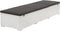 vidaXL - Ligbed - met - kussen - poly - rattan - wit