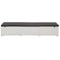 vidaXL - Ligbed - met - kussen - poly - rattan - wit