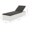 vidaXL - Ligbed - met - kussen - poly - rattan - wit