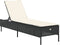 vidaXL - Ligbed - met - kussen - poly - rattan - zwart