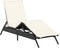 vidaXL - Ligbed - met - kussen - poly - rattan - zwart