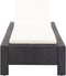 vidaXL - Ligbed - met - kussen - poly - rattan - zwart