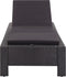 vidaXL - Ligbed - met - kussen - poly - rattan - zwart