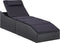 vidaXL - Ligbed - met - kussen - poly - rattan - zwart