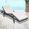vidaXL - Ligbed - met - kussen - poly - rattan - zwart