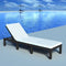 vidaXL - Ligbed - met - kussen - poly - rattan - zwart