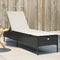 vidaXL - Ligbed - met - kussen - poly - rattan - zwart