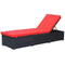 vidaXL - Ligbed - met - kussen - poly - rattan - zwart