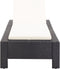 vidaXL - Ligbed - met - kussen - poly - rattan - zwart