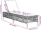 vidaXL - Ligbed - met - kussen - poly - rattan - zwart