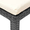 vidaXL - Ligbed - met - kussen - poly - rattan - zwart