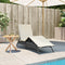 vidaXL - Ligbed - met - kussen - poly - rattan - zwart