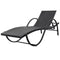 vidaXL - Ligbed - met - kussen - poly - rattan - zwart