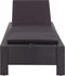 vidaXL - Ligbed - met - kussen - poly - rattan - zwart