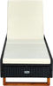 vidaXL - Ligbed - met - kussen - poly - rattan - zwart