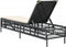 vidaXL - Ligbed - met - kussen - poly - rattan - zwart