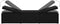 vidaXL - Ligbed - met - kussen - poly - rattan - zwart