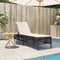 vidaXL - Ligbed - met - kussen - poly - rattan - zwart