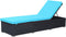 vidaXL - Ligbed - met - kussen - poly - rattan - zwart
