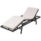 vidaXL - Ligbed - met - kussen - poly - rattan - zwart