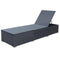 vidaXL - Ligbed - met - kussen - poly - rattan - zwart