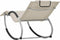 vidaXL - Ligbed - met - kussen - textileen - crème