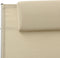 vidaXL - Ligbed - met - kussen - textileen - crèmekleurig