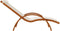 vidaXL - Ligbed - met - kussen - textileen - en - massief - populierenhout - wit