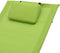 vidaXL - Ligbed - met - kussen - textileen - groen