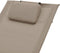 vidaXL - Ligbed - met - kussen - textileen - taupe