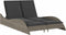 vidaXL - Ligbed - met - kussens - 114x205x73 - cm - poly - rattan - grijs