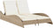 vidaXL - Ligbed - met - kussens - 114x205x73 - cm - poly - rattan - beige