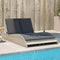 vidaXL - Ligbed - met - kussens - 114x205x73 - cm - poly - rattan - lichtgrijs