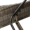 vidaXL - Ligbed - met - kussens - 114x205x73 - cm - poly - rattan - grijs