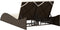vidaXL - Ligbed - met - kussens - 114x205x73 - cm - poly - rattan - bruin
