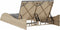 vidaXL - Ligbed - met - kussens - 114x205x73 - cm - poly - rattan - beige