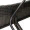 vidaXL - Ligbed - met - kussens - 114x205x73 - cm - poly - rattan - zwart
