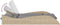 vidaXL - Ligbed - met - kussens - 114x205x73 - cm - poly - rattan - beige