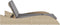vidaXL - Ligbed - met - kussens - 114x205x73 - cm - poly - rattan - beige