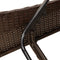 vidaXL - Ligbed - met - kussens - 114x205x73 - cm - poly - rattan - bruin