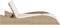 vidaXL - Ligbed - met - kussens - 114x205x73 - cm - poly - rattan - beige