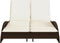 vidaXL - Ligbed - met - kussens - 114x205x73 - cm - poly - rattan - bruin