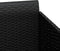 vidaXL - Ligbed - met - kussens - 182x118x63 - cm - poly - rattan - zwart